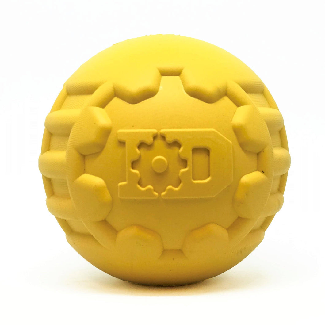 ID Ball - Chew Toy - Retrieving Toy - Large - Yellow